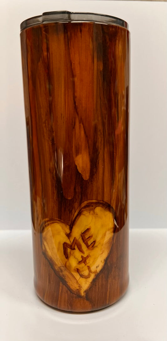 Wood grain Tumbler, 30 oz