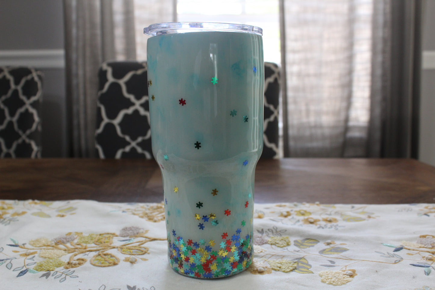 I am His Voice, He is My Heart tumbler, 24 oz