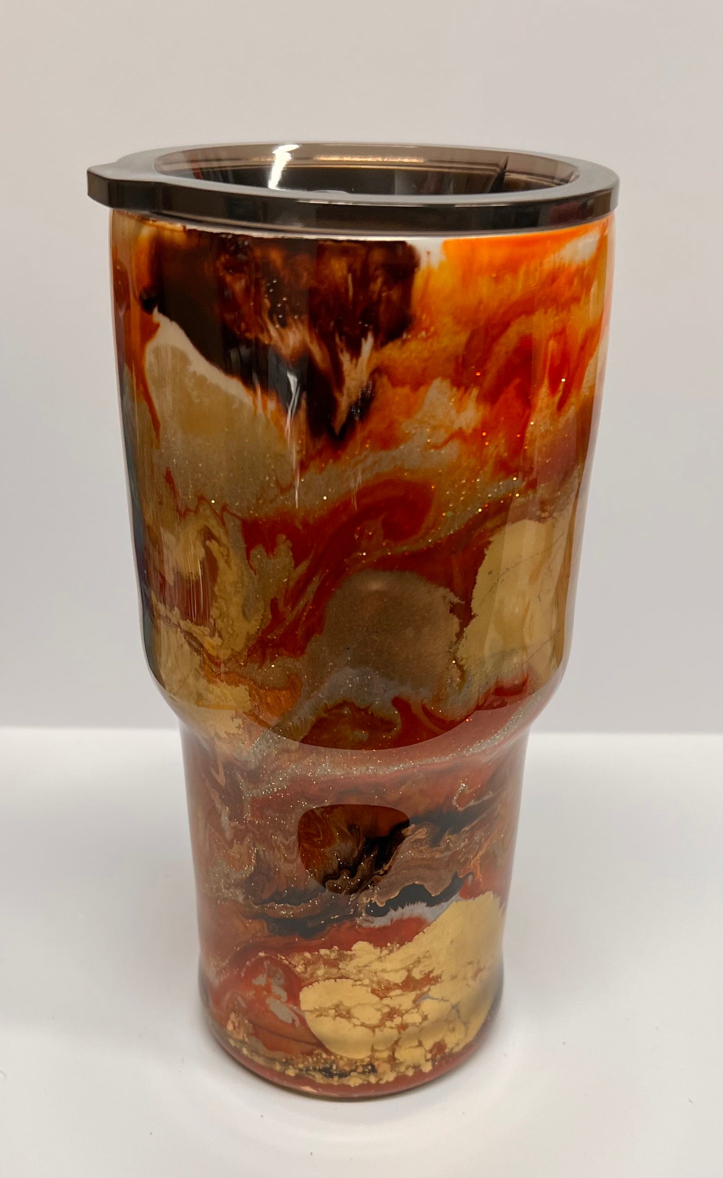 Gold & Brown Tumbler, 24 oz